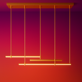 Audubon Crystal Triple Bar Linear Chandelier